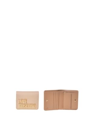 MOSCHINO - Portafoglio grs pu burro