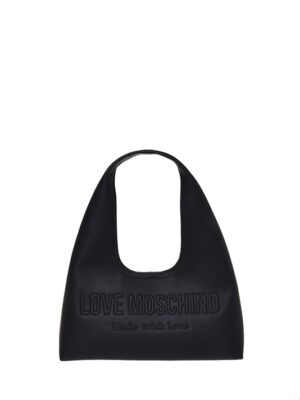 MOSCHINO - Borsa pu grs nero