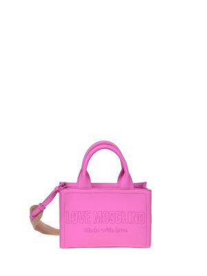 MOSCHINO - Borsa pu grs fuxia
