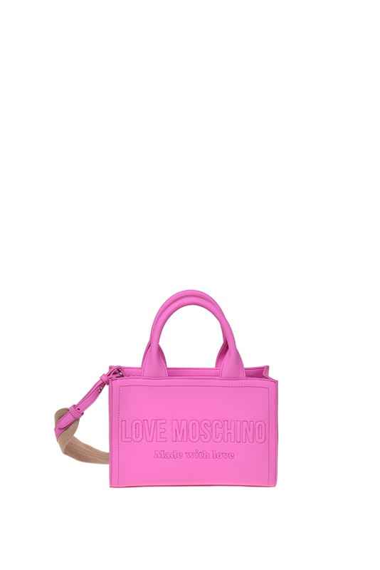 MOSCHINO - Borsa pu grs fuxia
