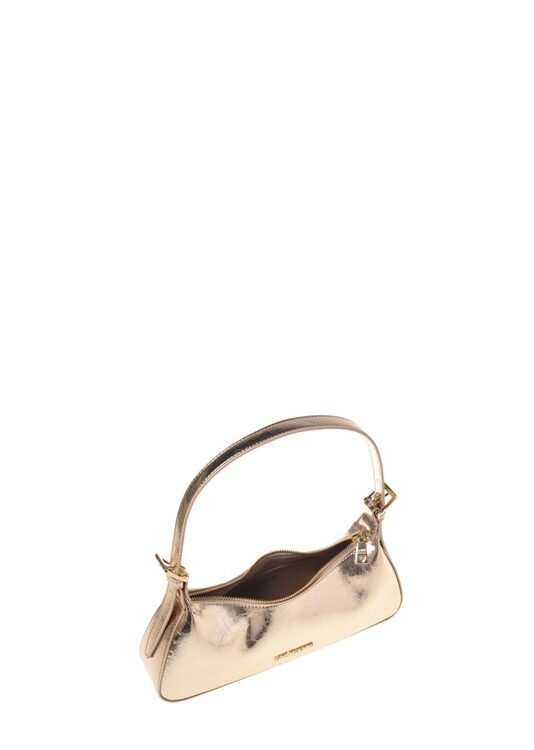 MOSCHINO - Borsa pu laminato platino