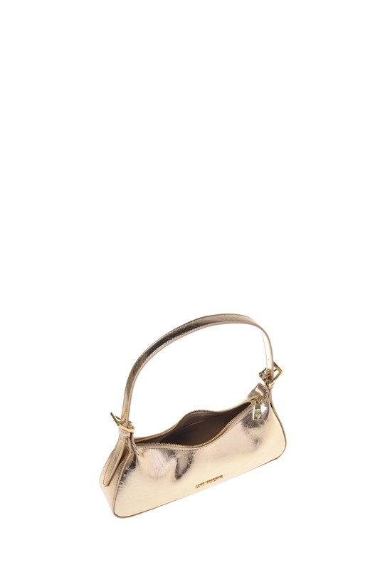 MOSCHINO - Borsa pu laminato platino