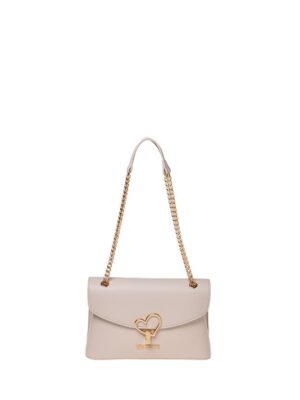 MOSCHINO - Borsa pu avorio