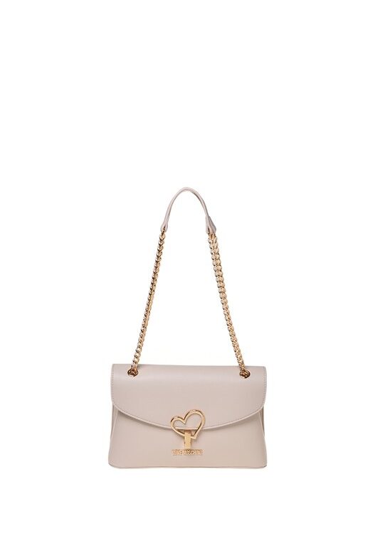 MOSCHINO - Borsa pu avorio