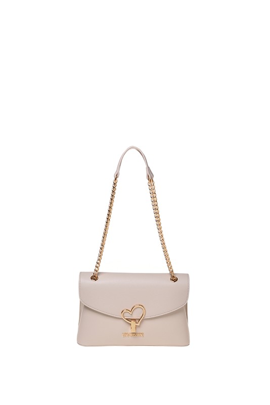 MOSCHINO - Borsa pu avorio