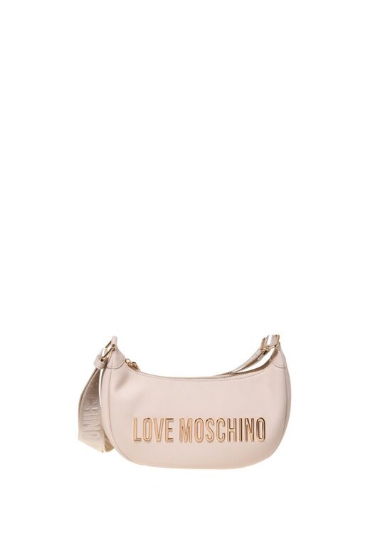 MOSCHINO - Borsa pu grs avorio
