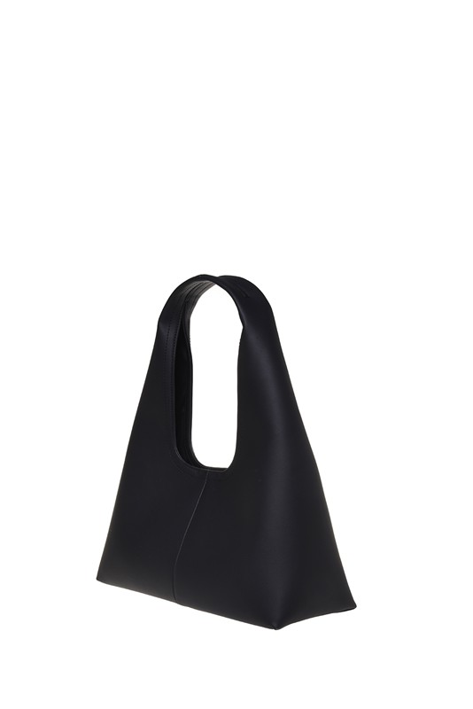 MOSCHINO - Borsa pu grs nero