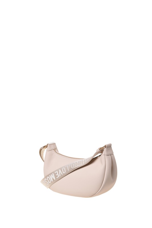 MOSCHINO - Borsa pu grs avorio