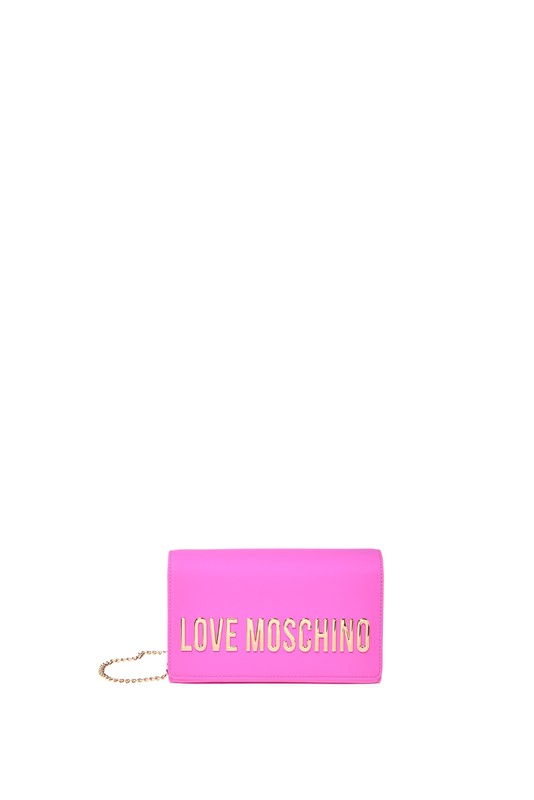 MOSCHINO - Borsa pu grs fuxia