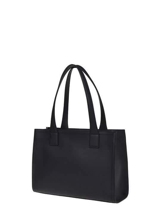 MOSCHINO - Borsa pu grs nero