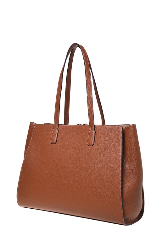 MOSCHINO - Borsa pu grs cuoio