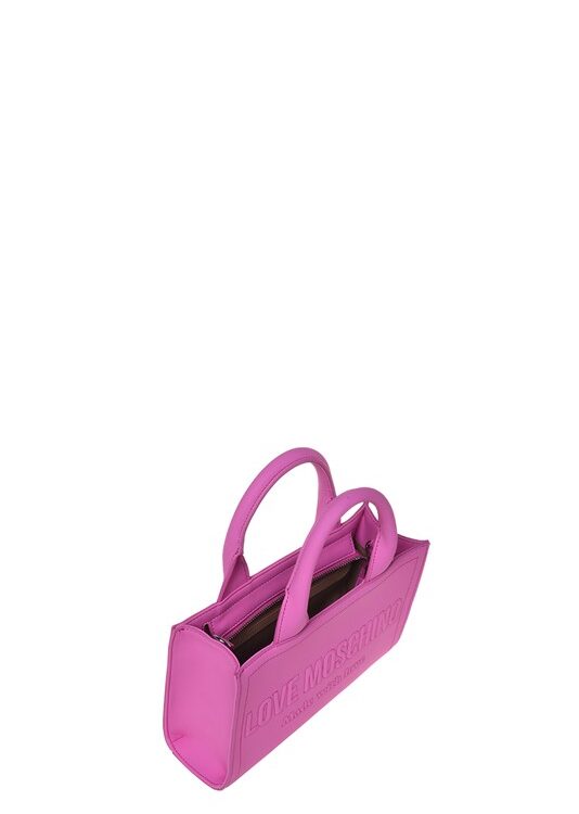 MOSCHINO - Borsa pu grs fuxia
