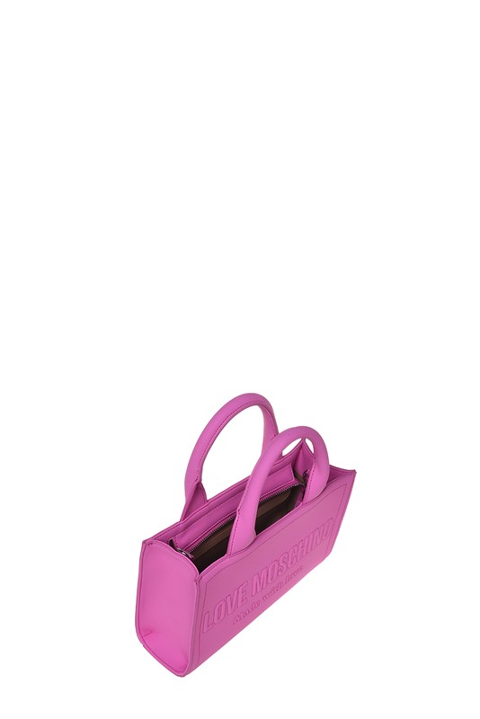 MOSCHINO - Borsa pu grs fuxia