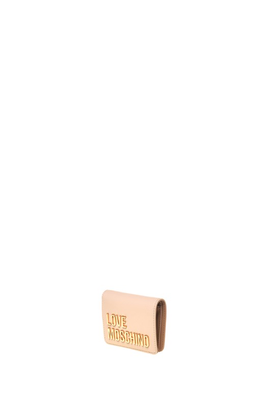 MOSCHINO - Portafoglio grs pu burro