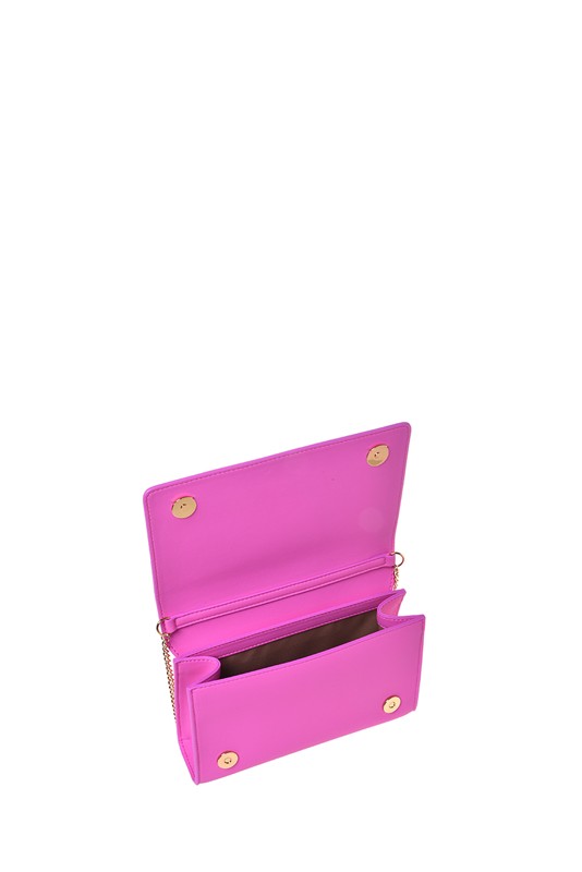 MOSCHINO - Borsa pu grs fuxia