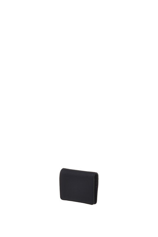 MOSCHINO - Portafoglio grs pu nero+galv.nikel