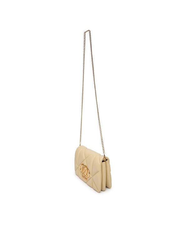 MOSCHINO - Borsa pu embossed burro