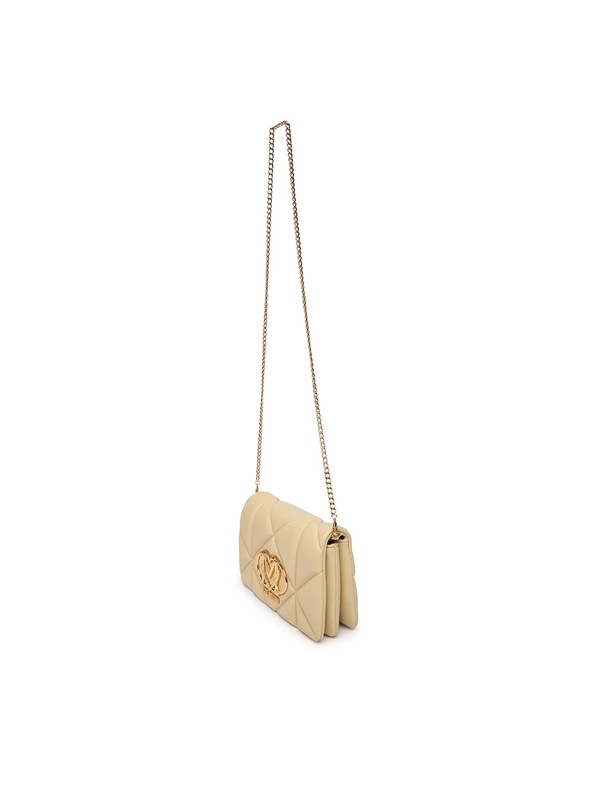 MOSCHINO - Borsa pu embossed burro