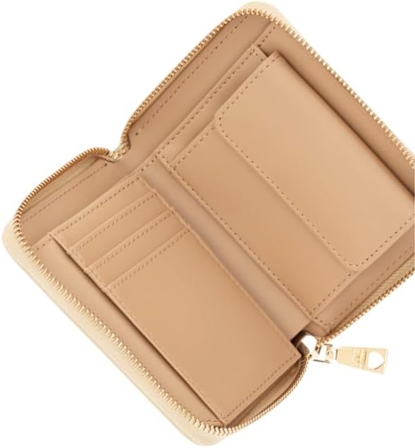 MOSCHINO - Portafoglio grs pu burro