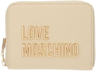 MOSCHINO - Portafoglio grs pu burro
