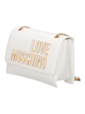 MOSCHINO - Borsa pu bianco