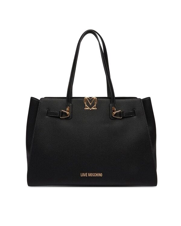 MOSCHINO - Borsa pu grs nero