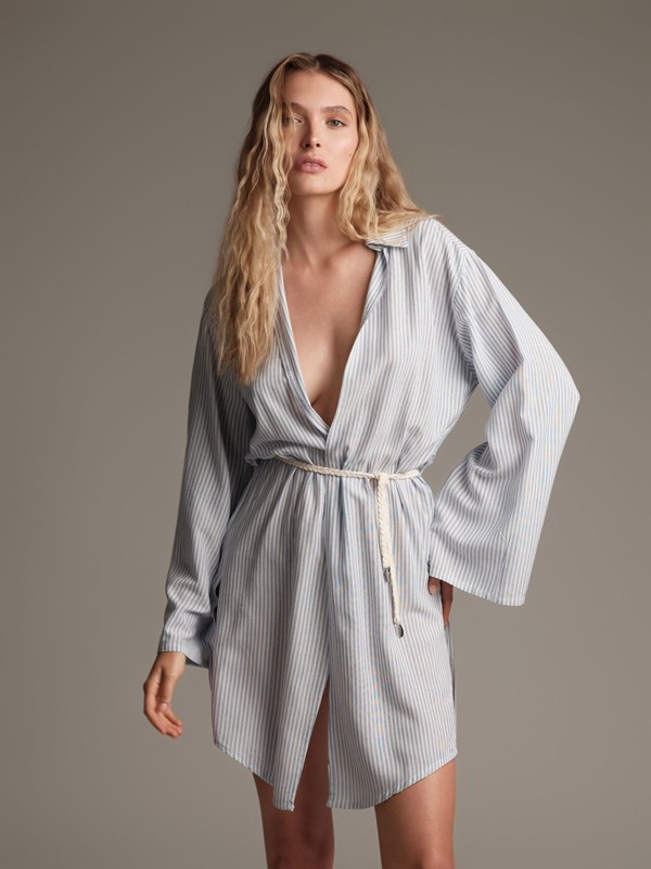 COTAZUR - Viscosa rigata - camicia