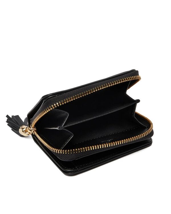 MOSCHINO - Portafoglio pu grs nero
