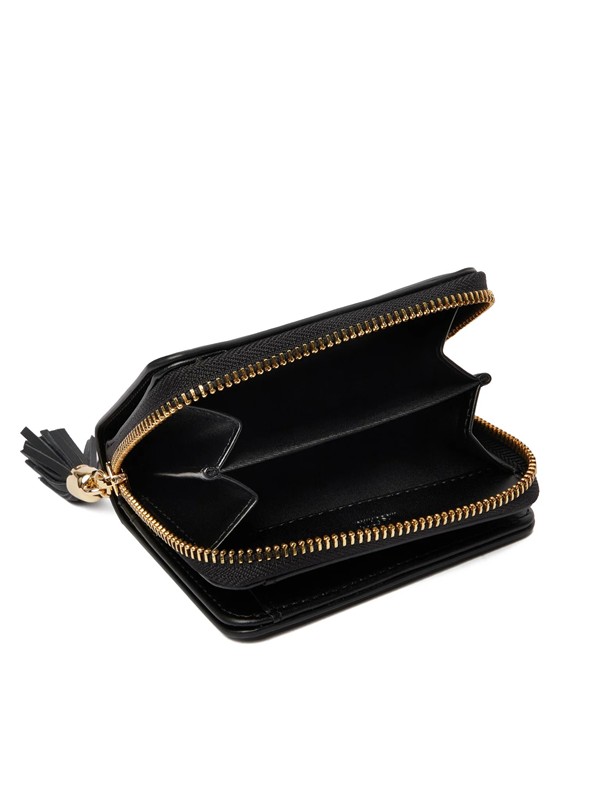 MOSCHINO - Portafoglio pu grs nero