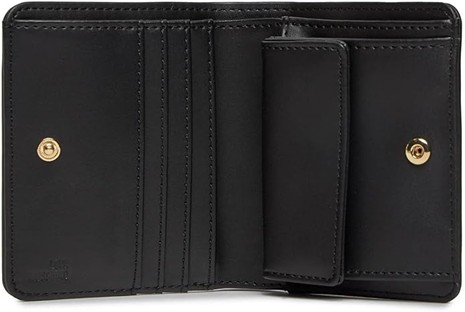 MOSCHINO - Portafoglio grs pu nero+galv.oro