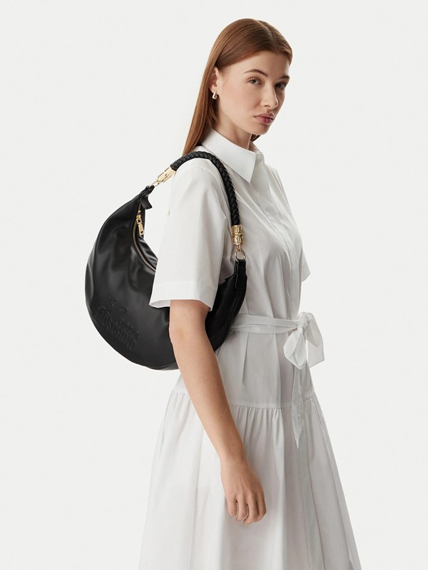 MOSCHINO - Borsa pu nero