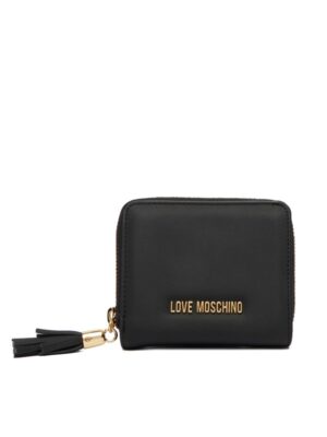 MOSCHINO - Portafoglio pu grs nero