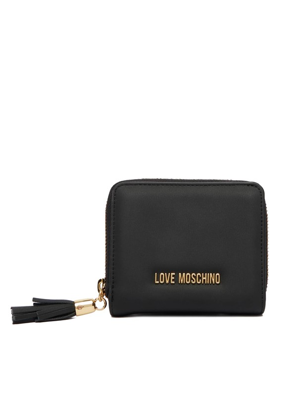 MOSCHINO - Portafoglio pu grs nero