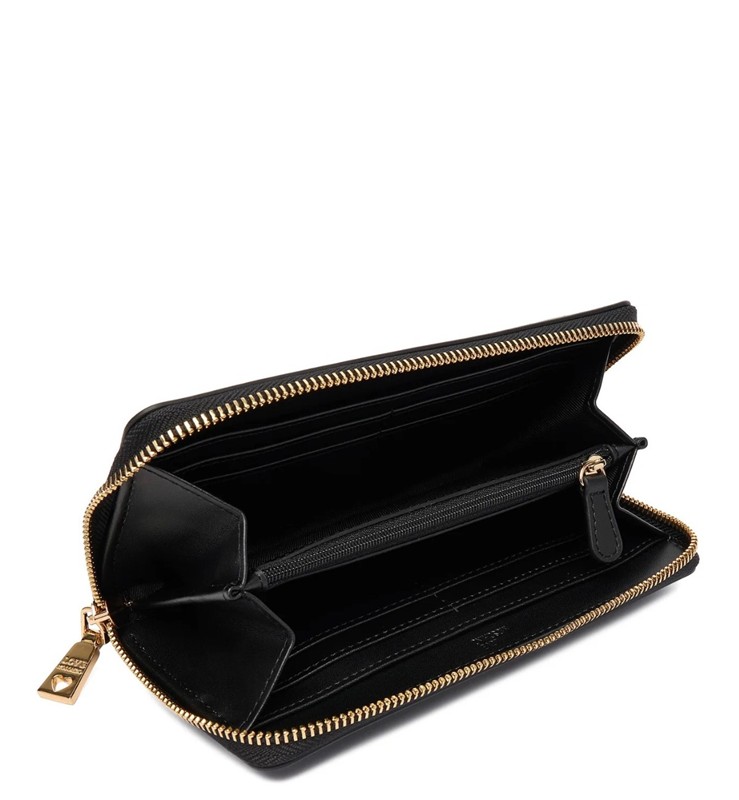 MOSCHINO - Portafoglio pu embossed nero