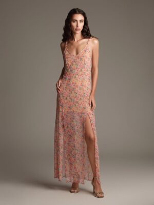 COTAZUR - Flowers - vestito lungo