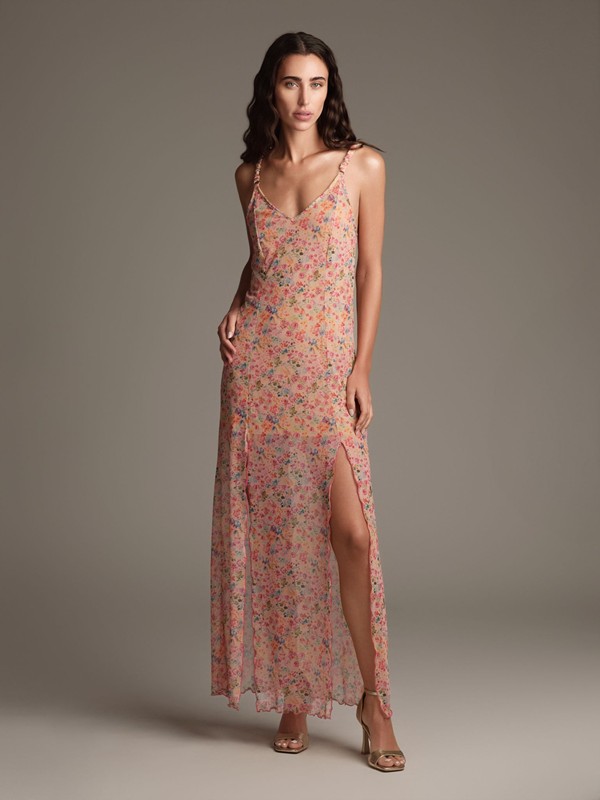 COTAZUR - Flowers - vestito lungo