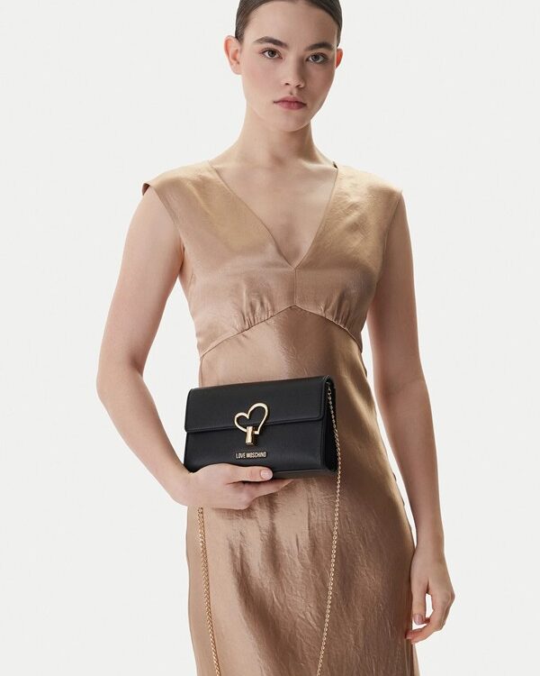 MOSCHINO - Borsa pu nero