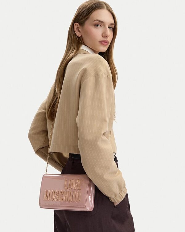 MOSCHINO - Borsa pu rosa