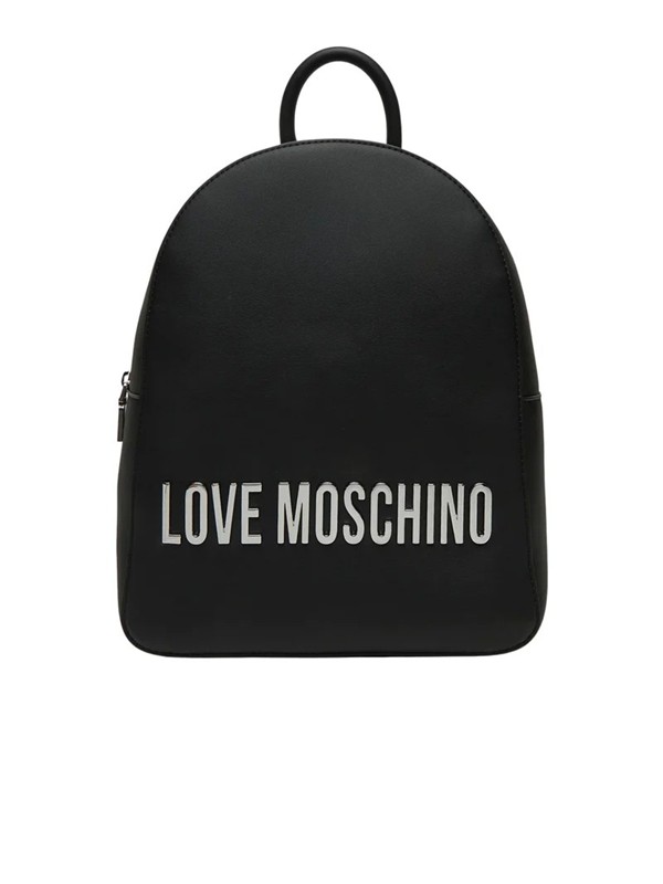 MOSCHINO - Zaino pu grs nero galv.nikel