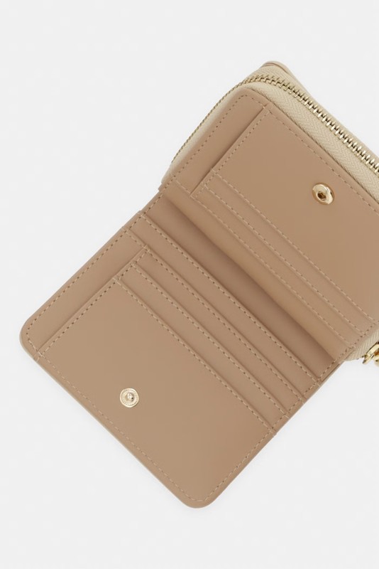 MOSCHINO - Portafoglio pu grs avorio