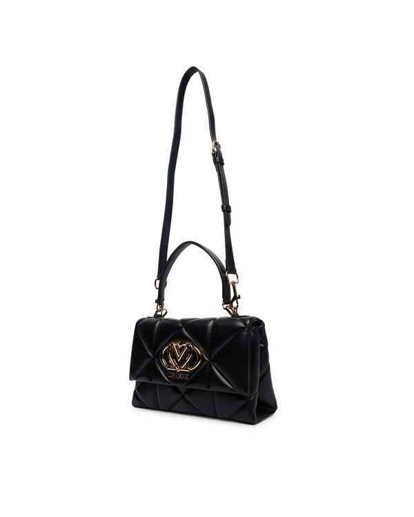 MOSCHINO - Borsa pu embossed nero